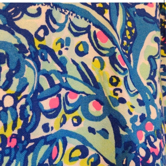 Lilly Pulitzer Ramona Crop Top Set Brilliant Blue 00 - Picture 4 of 5